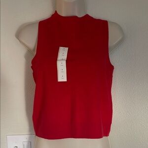 A new day red sweater tank, small, NWT!